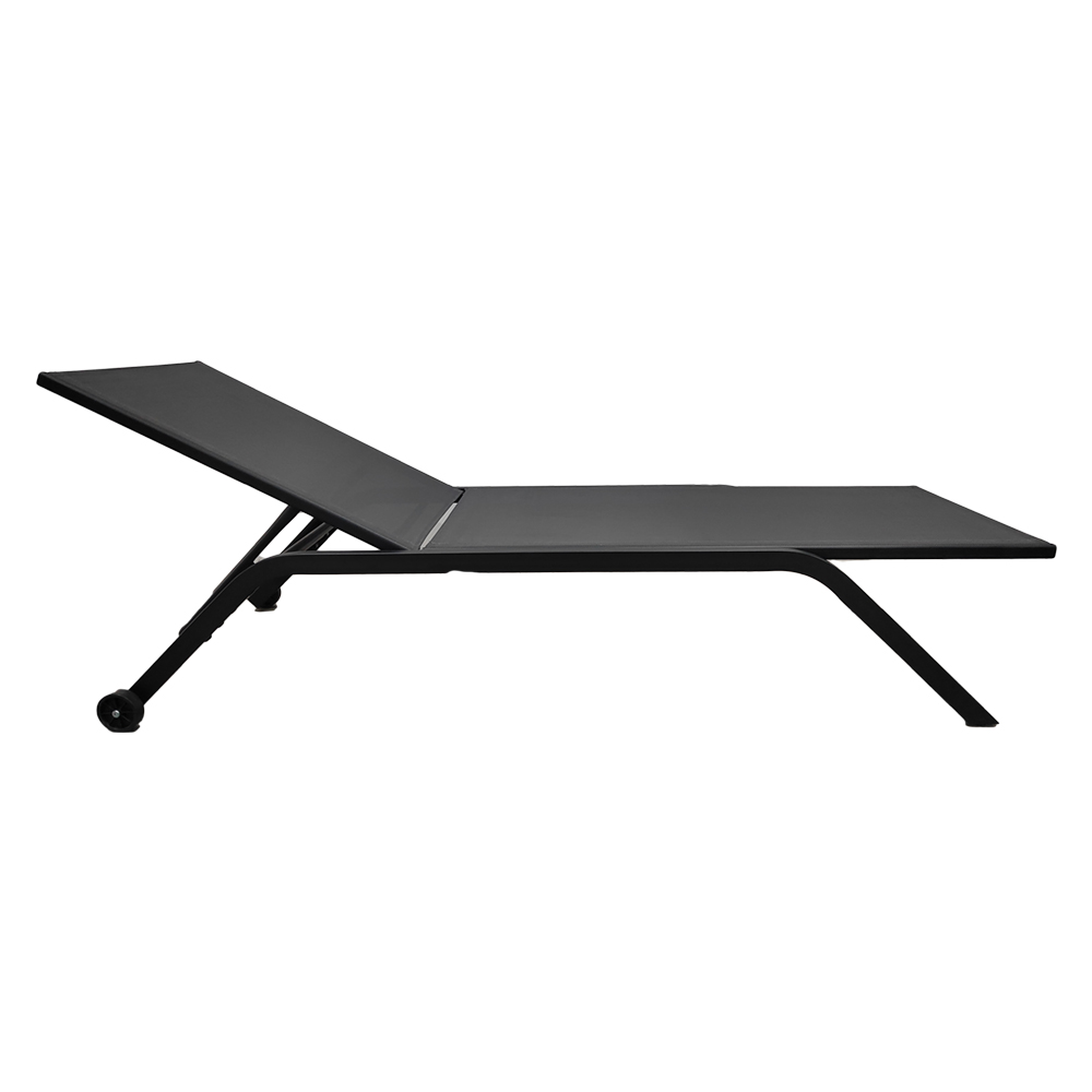 Square steel tube lounger with roller-KD structure Featured Image