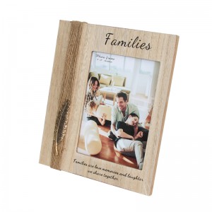 Wooden Picture Frame for 5×7 Inch Photo, Laser Engraved,Vertical