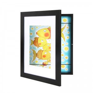 Front-Opening Children Artwork Photo Frame with 6.1×8 Mat or 9×11.4 without Mat