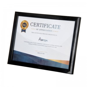 Cheap PriceList Black Wood Frame Graduation Diploma Certificate Picture Photo Frame Wholesale