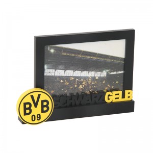 Black Wooden Picture Frame Photo Frame Football Memory Tabletop Display