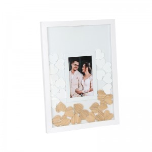 Wedding Guest Book Alternative with Wooden Hearts