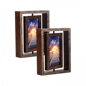 ODM Manufacturer Wood Picture Frame Clear Floating Design Family Photo/Custom Art Display