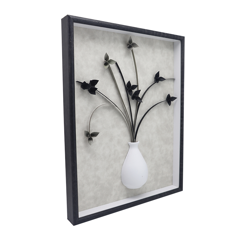 Wooden Display Shadow Box Frame with Linen Background Ready to Hang Shadowbox Picture Boxes
