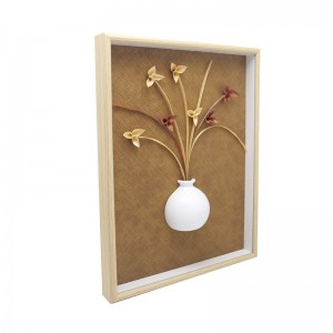 Wood Color Shadow Box Display DIY Flower Home Decor Picture Photo Frame