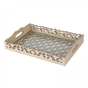 Decorative Serving Trays Platter for Coffe Table Ottoman BBQ Party