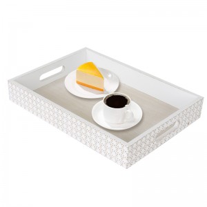 Factory Directly supply China Saige Rectangle Hotel Amenities Non-Slip Serving Tray