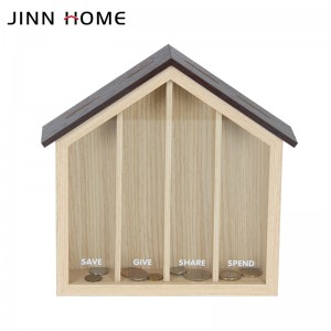 Hot Sale for China Antique Style Wooden Saving Money Box for Desktop Decor