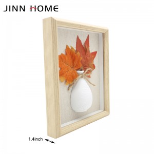 High definition China Real Wood Picture Floating Display Shadow Box Photo Frame