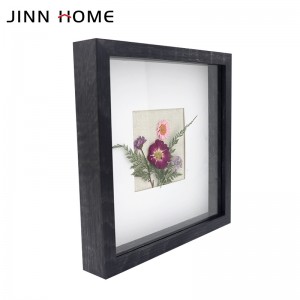 9×9 inches Dried Flower Shadow Box Matted Wood Photo Frame