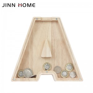 2019 wholesale price Green Color Frame Shadow Box Adult Piggy Bank Decorative Wooden Frame, Coin Bank Money Bank