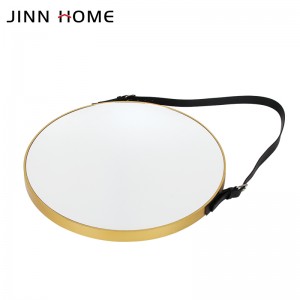 High Quality China Bathroom Wall Mounted Mirror with Black Metal Frame