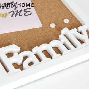 PVC Gallery Picture Frame With Corkwood Message Board