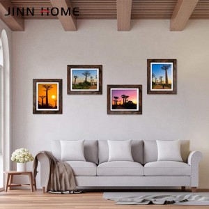 China Supplier Custom Cheap Art Frames Wood Picture Frame Wooden Photo Frame with Painting