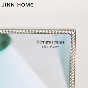 Aluminium Metal Silver Frame For Table-top Self Standing Or Wall hang