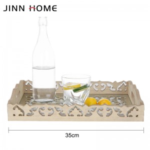 Online Exporter China New Unique Glow in Dark Round Plastic Bar Serving Tray