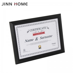 Discount Price China Classic High Quality A4 Certificate Solid MDF Photo Frame