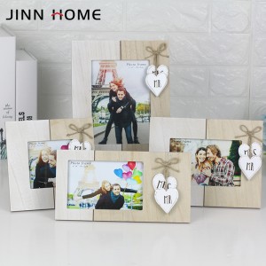 factory low price China Rongke OEM Photo Frames Wooden Multi Timber Picture Frames Wood Cheap Bulk