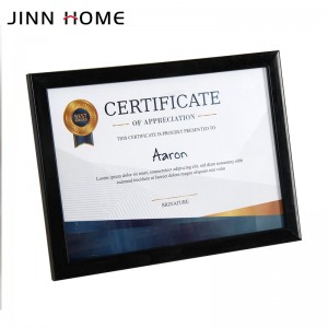 Black Plastic Certificate Document Frame Picture Display Diploma Frame