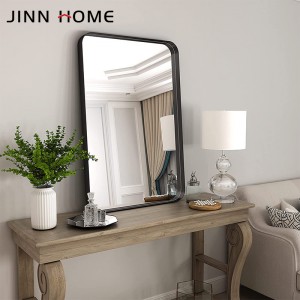 PriceList for China Factory Black Rimmed Stainless Steel Wall Decorative Bathroom Glass Frame Mirror