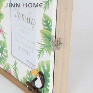 Toucan Wooden Mail Holder Organizer Wall Mounted Key Box