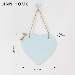 Heart-shaped Rustic Wooden Boards Sign Crafts Wall Door Hangs Decoration