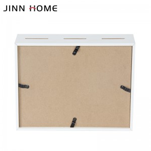 Discount Price China Wholesale Square MDF Shadow Money Bank Box