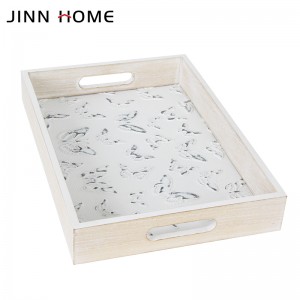 China Manufacturer for A5 Melamine Rectangle Plate Hotel Wood Design Serving Tray
