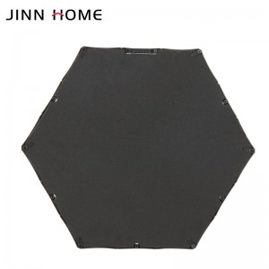Online Exporter China Home Decor Gold Black Rectangle Round Shape Aluminum Alloy Metal Frame Bathroom Wall Decorative Cosmetic Barber Framed Mirror