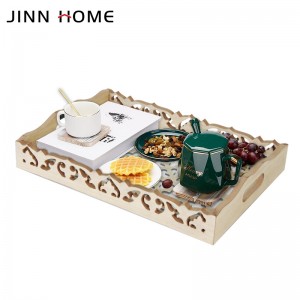 Decorative Serving Trays Platter for Coffe Table Ottoman BBQ Party