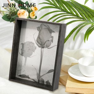 High reputation China Customized MDF Picture Photo Frame Display 3D Shadow Box in The Wall with Removable Tape