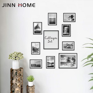 Discountable price China Home Decorative 3 Sets of MDF Hanging Wall Photo Frame with Removable Adhesive Design