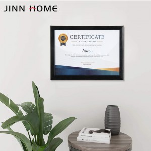 Black Plastic Certificate Document Frame Picture Display Diploma Frame