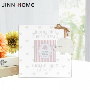 Best quality Creative Cute Baby Wooden Photo Frame for Baby Birth Gift