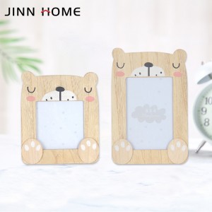 Trending Products China Custom Colorful Wooden Cartoon Swan Princess Baby Photo Picture Frame
