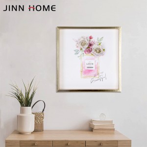 Wooden Dried Flower Photo Frame Dried Flower Display Stand Decorative Floating Photo Frame