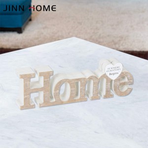 New Arrival Wood White Letters Table Decors Modern Furniture Home Office Desk