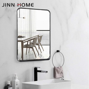 PriceList for China Factory Black Rimmed Stainless Steel Wall Decorative Bathroom Glass Frame Mirror