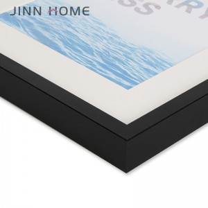 30×40 Black Picture Frame with Acrylic Protection Glass