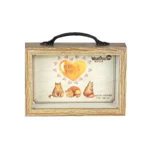 Children Gift Portable Wooden Piggy bank Saving Coin box