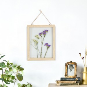 Wood Picture Frame Flowers Dried Leaf Display Table Decoration