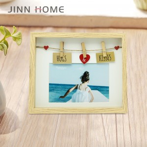 100% Original China New Heart Multiview Functional Home Decoratiion Wood Photo Frame