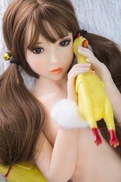 125cm Real Japan Flat Chest TPE Cheap Price Solid Silicone Sex Doll Mini Sexy Love Doll
