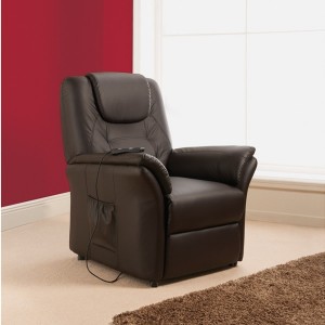 Leather Power Lift Recliner Chair