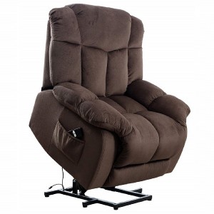 Cadeira reclinable de coiro