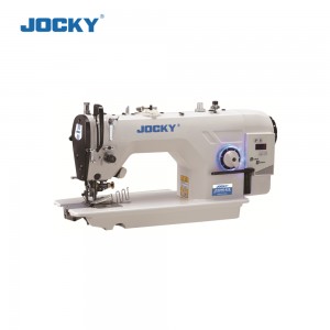 JK5200D-ECB Швейная машина челночного стежка с прямым приводом, боковым резаком и резаком для ткани