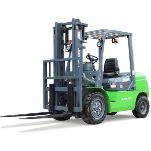 JEF-S35 Forklift Listrik 3,5 ton dengan baterai Li-ion Forklift baterai lithium untuk penggunaan di luar ruangan