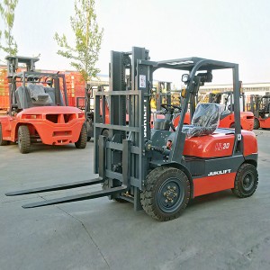 JDF-H30S 3 ton Diesel Forklift cum Iaponica vel Chinese Engine pro velit usu (2.0Ton-3.5Ton available)