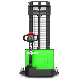 JES-T12QS 1.2ton Electric Pallet Stacker With Lead-Acid Battery Pallet Jack(Straddle Type)