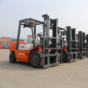 JDF-H30B 3 ton Diesel Forklift cum Iaponica vel Chinese Engine pro velit usu (2.0Ton-3.5Ton available)